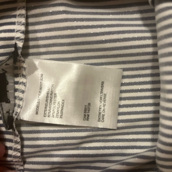 Tribal Tyla Glittery Pin Striped Stretch Mini skirt size 10 NWOT - Picture 4 of 9